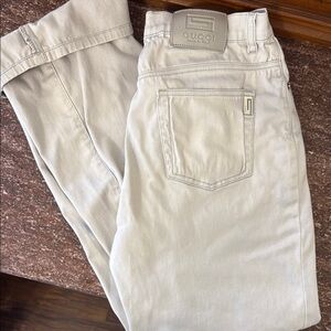 Gucci Light Beige Denim Pants